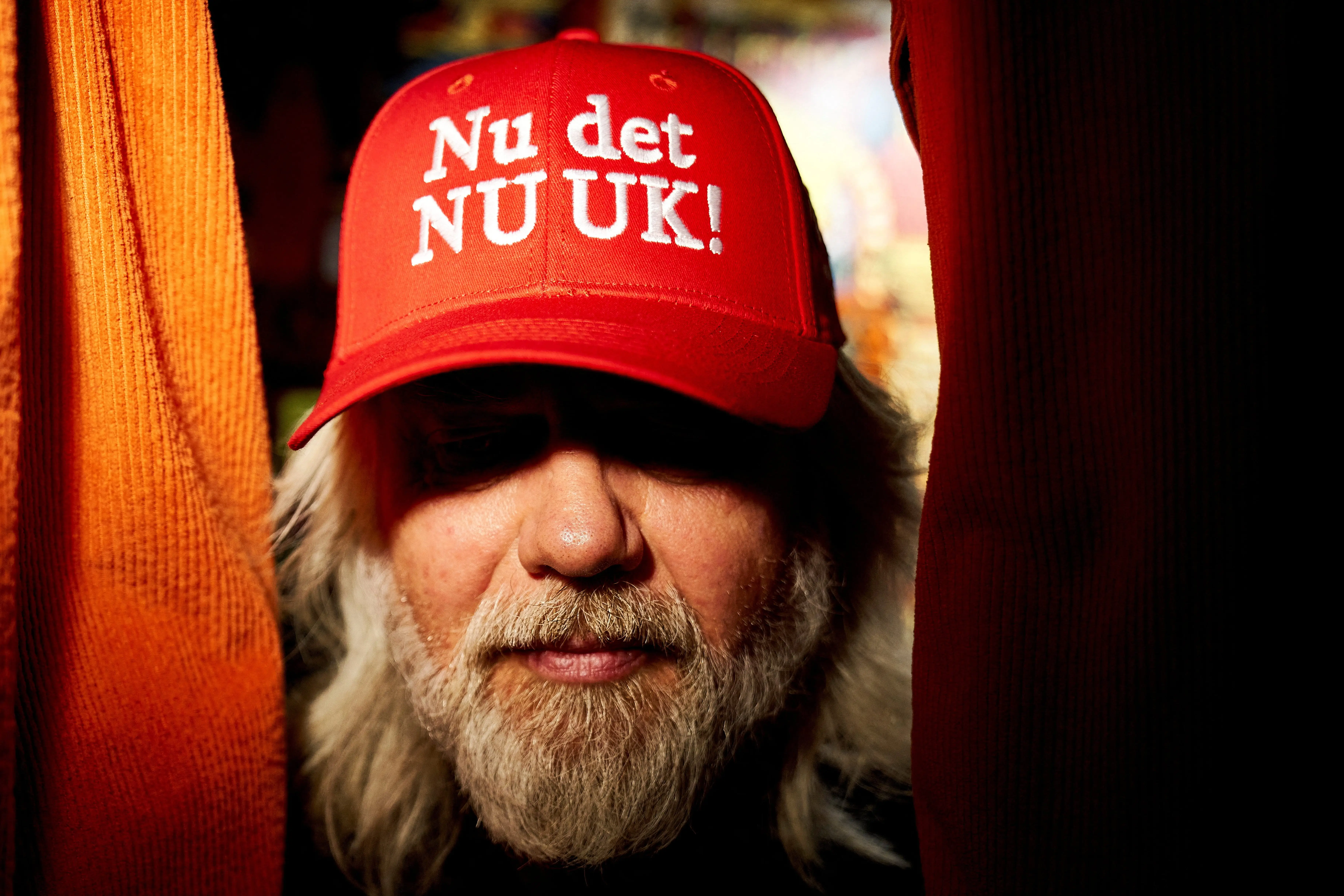 Jesper Toennesen, the creator of the Anti-MAGA cap 