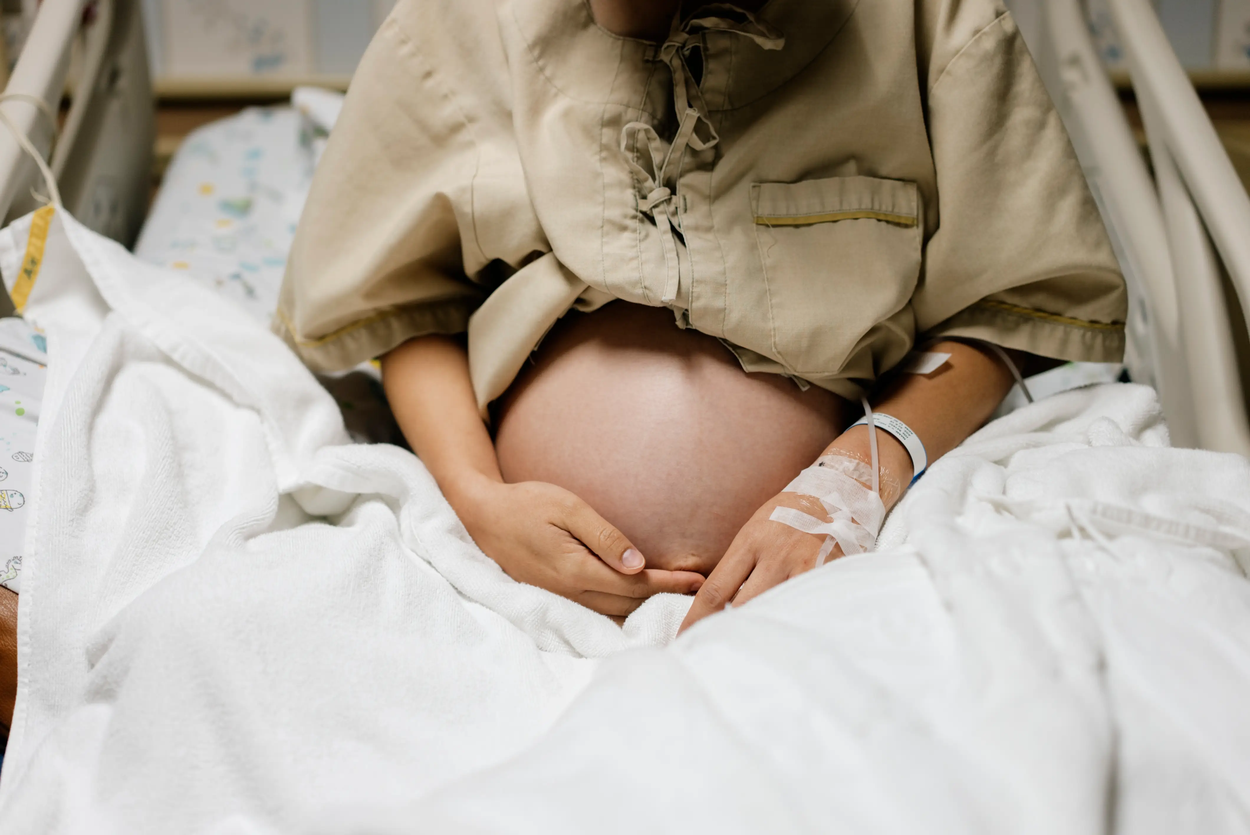 pregnant woman in a hospital