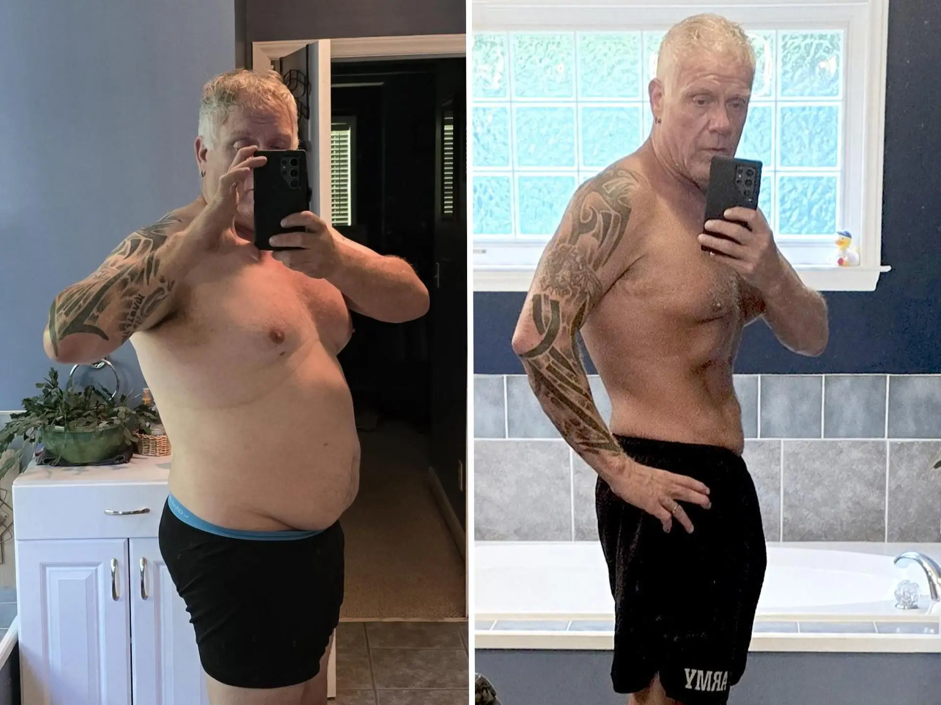 jerry before and after weight loss