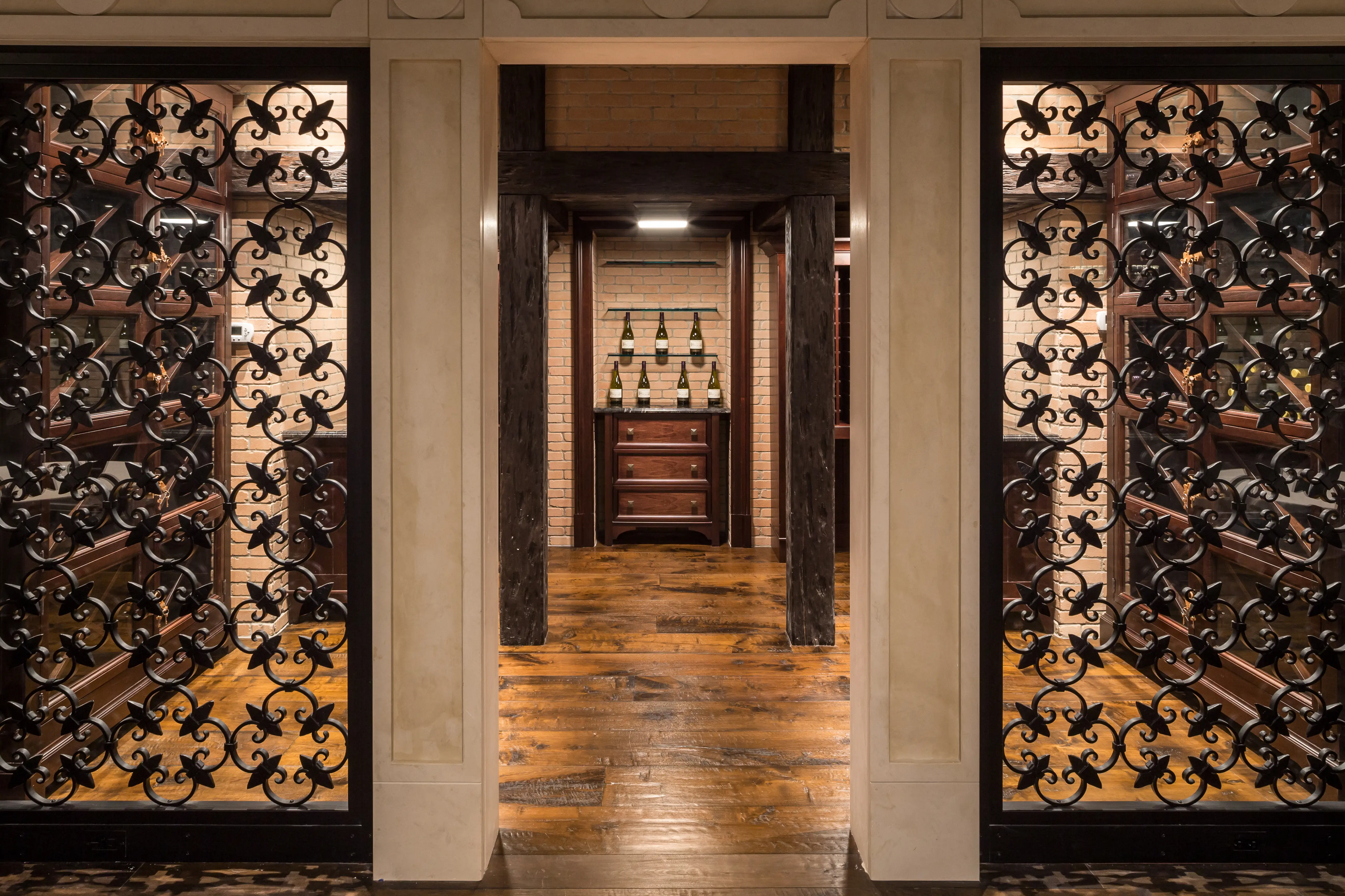 The wine cellar at the Crocker-McMillin mansion.