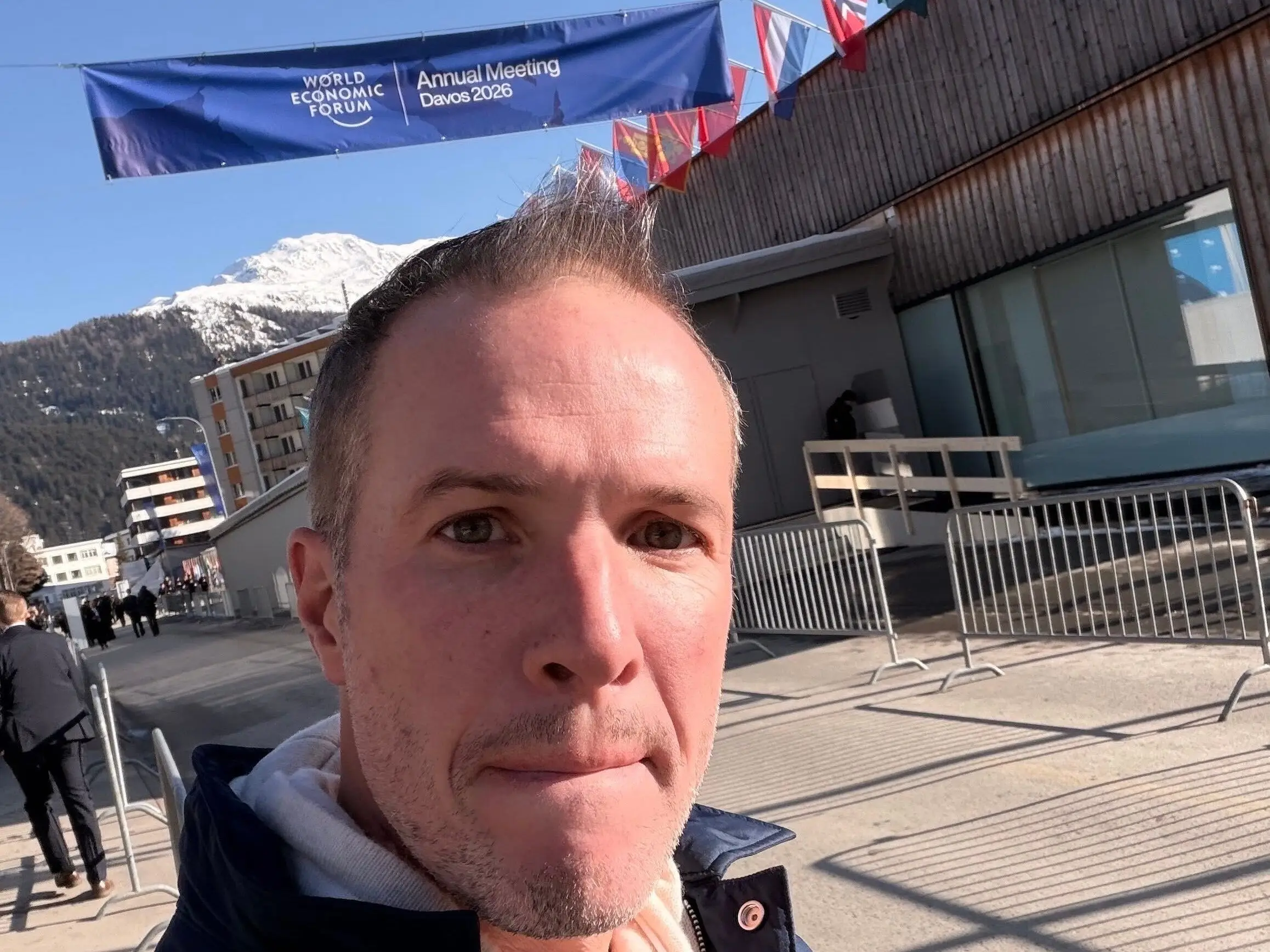 Business Insider's Ben Bergman in Davos