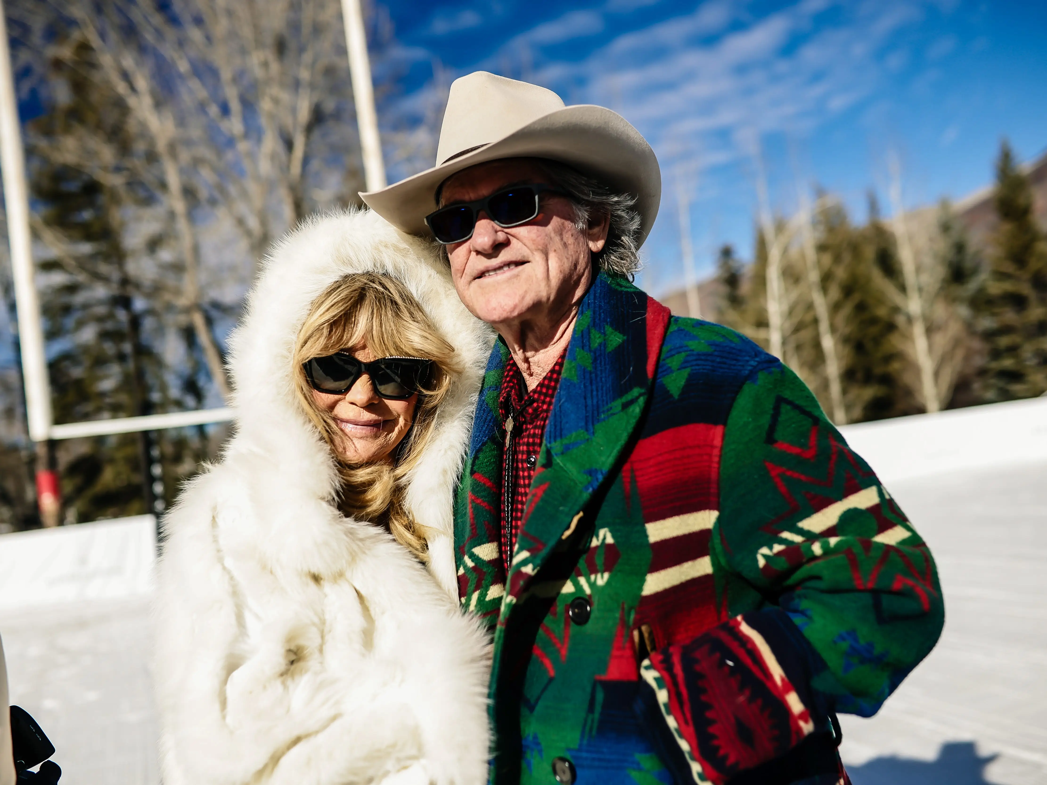 Goldie Hawn and Kurt Russell.