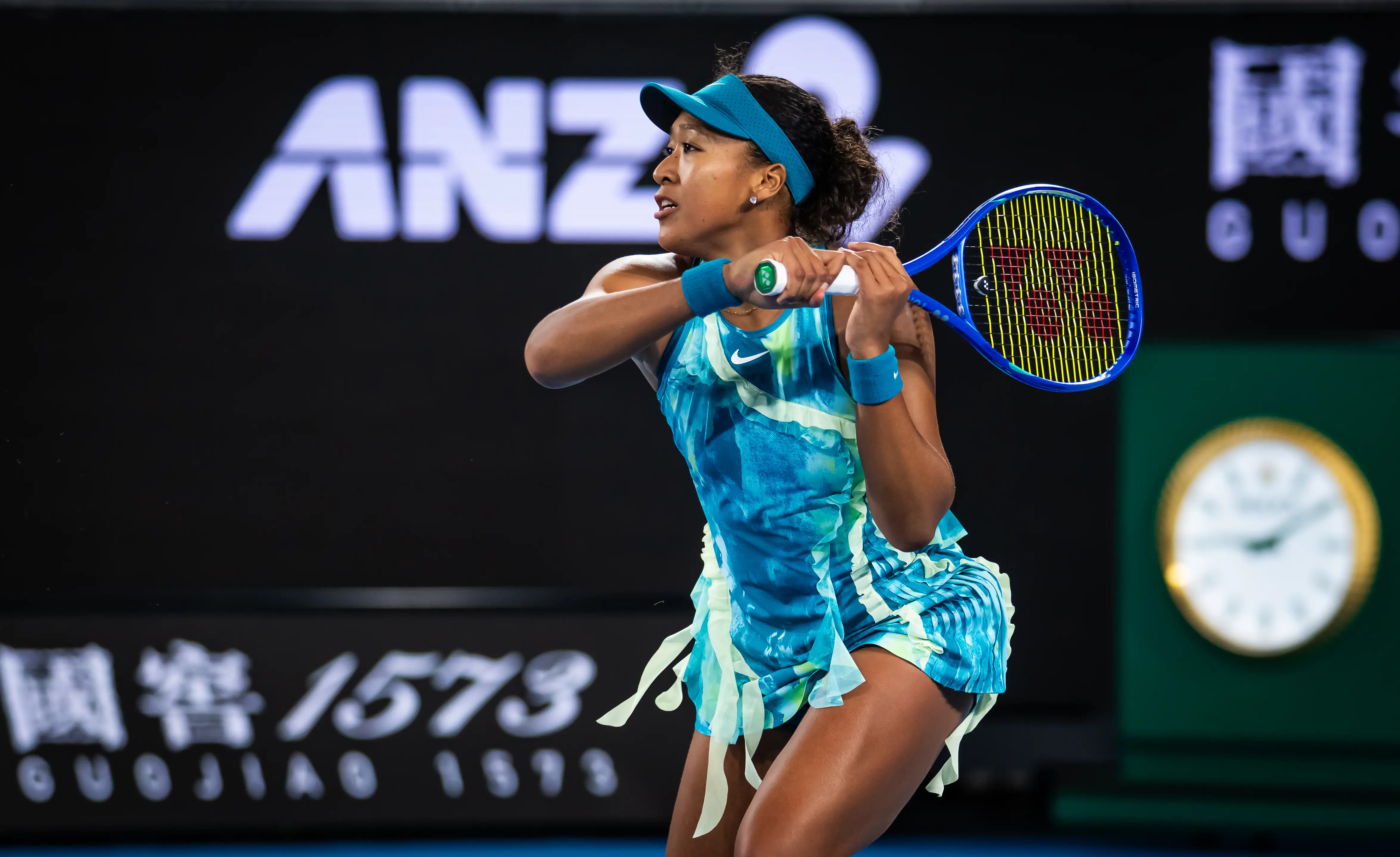 Naomi Osaka playing at the Australian Open