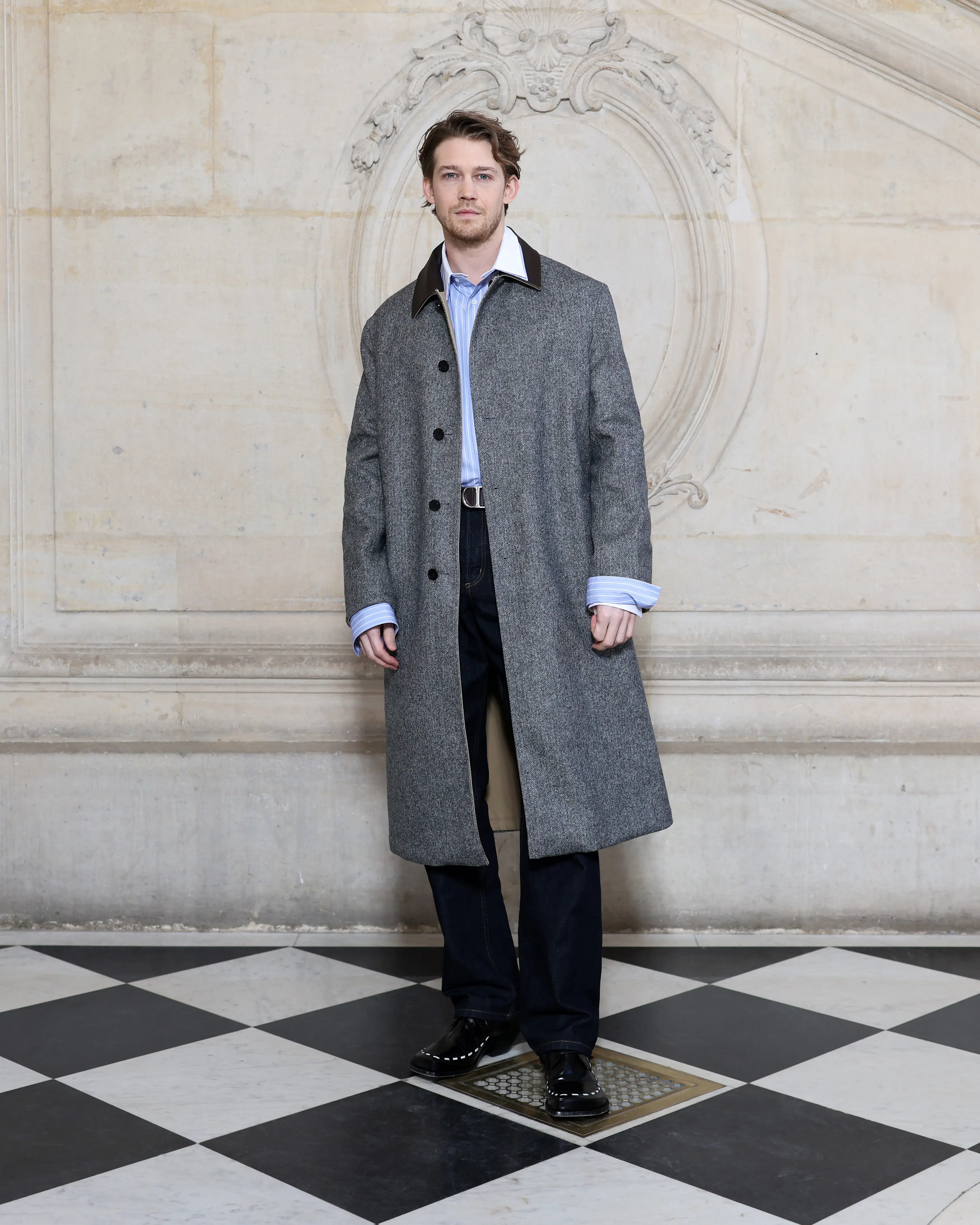 Joe Alwyn at a Dior show during Paris Fashion Week Men's 2026.