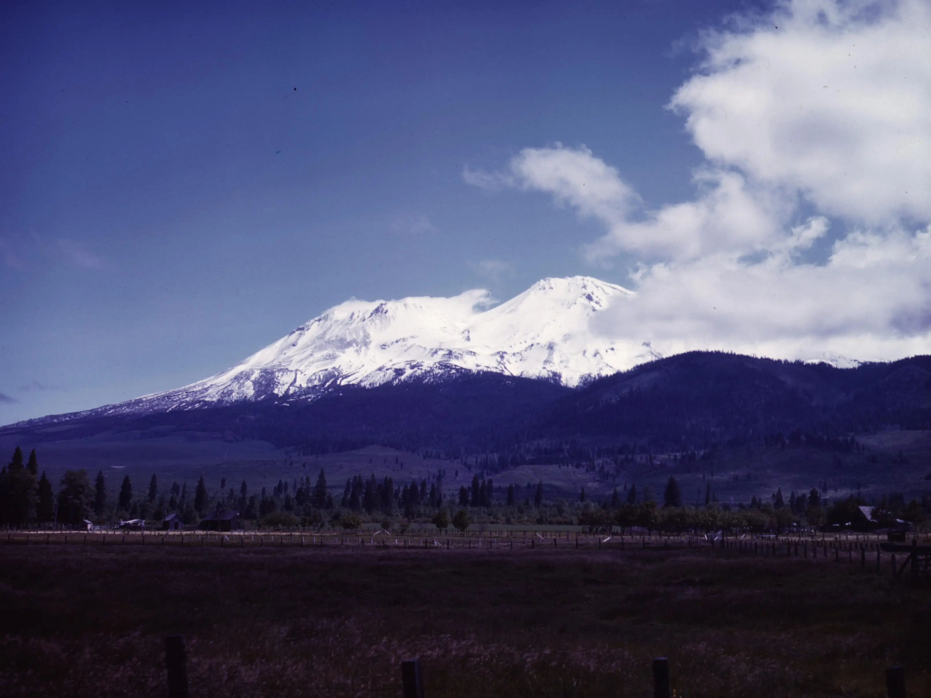 View of Mount Shasta, California, 1942.