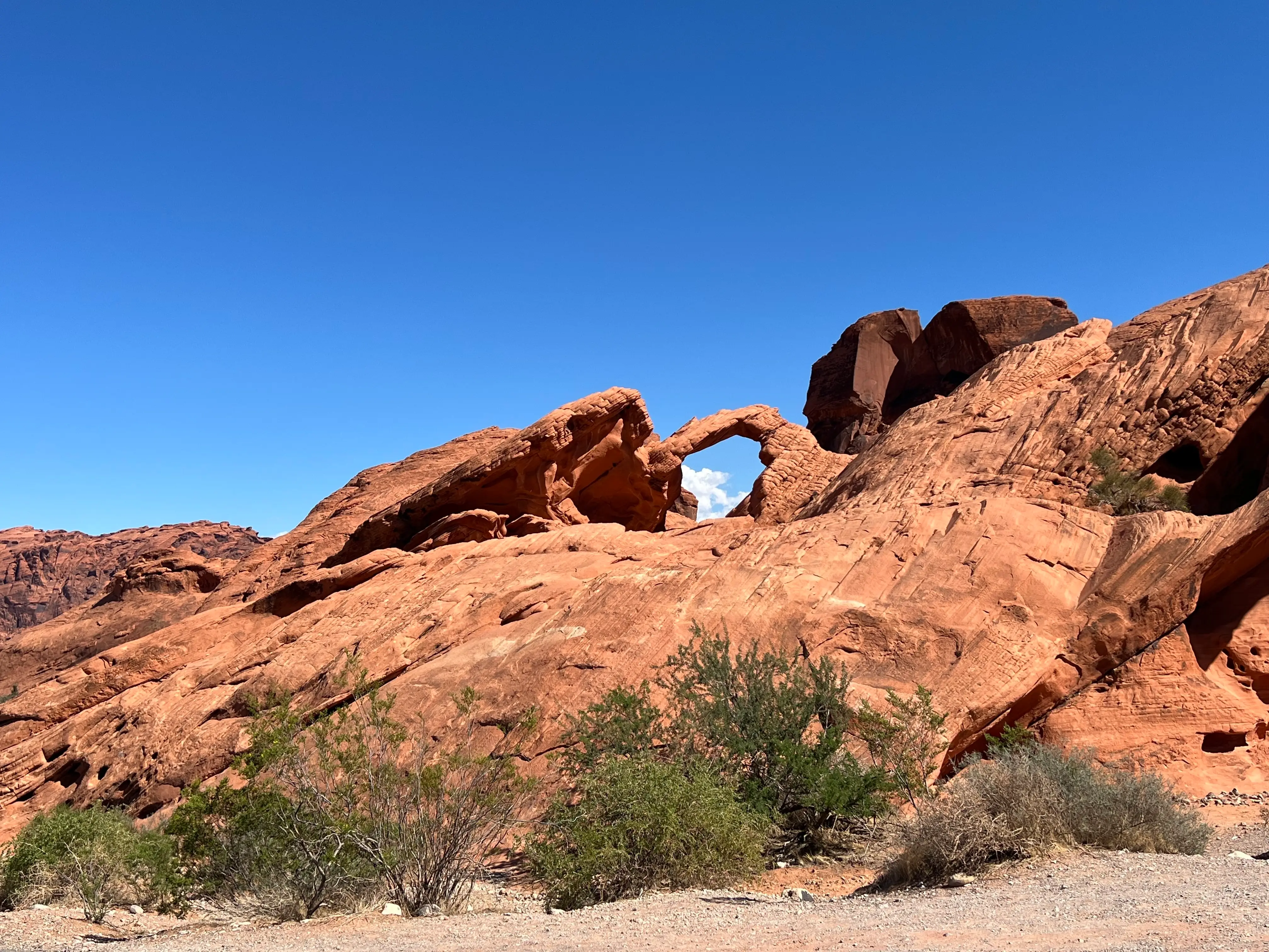 Arch rock in  Valley of Fire