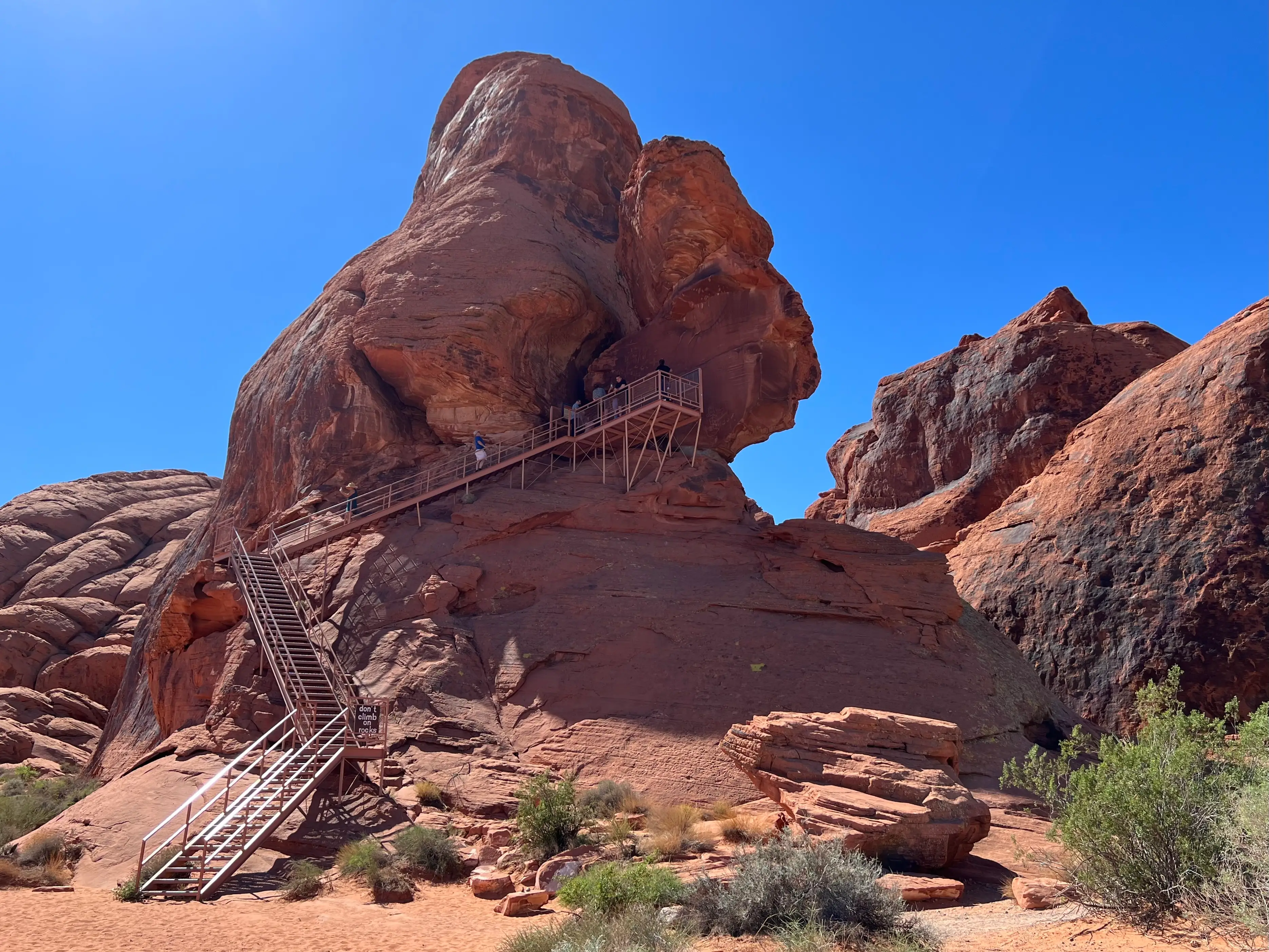 Atlatl Rock in Valley of Fire