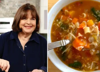 I made Ina Garten’s minestrone soup, and it’s the best cure for a cold or the winter blues