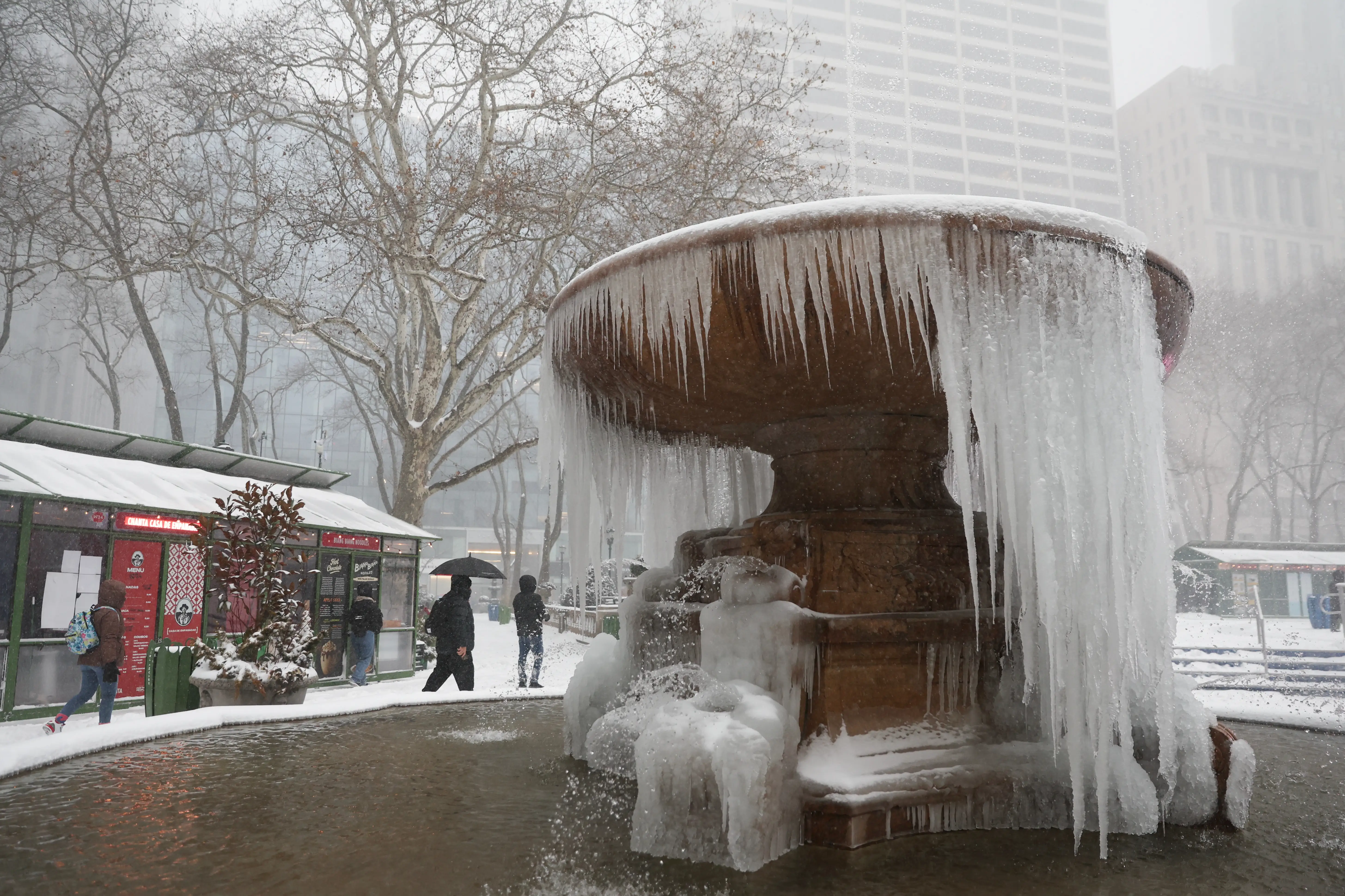 US winter storm in New York City