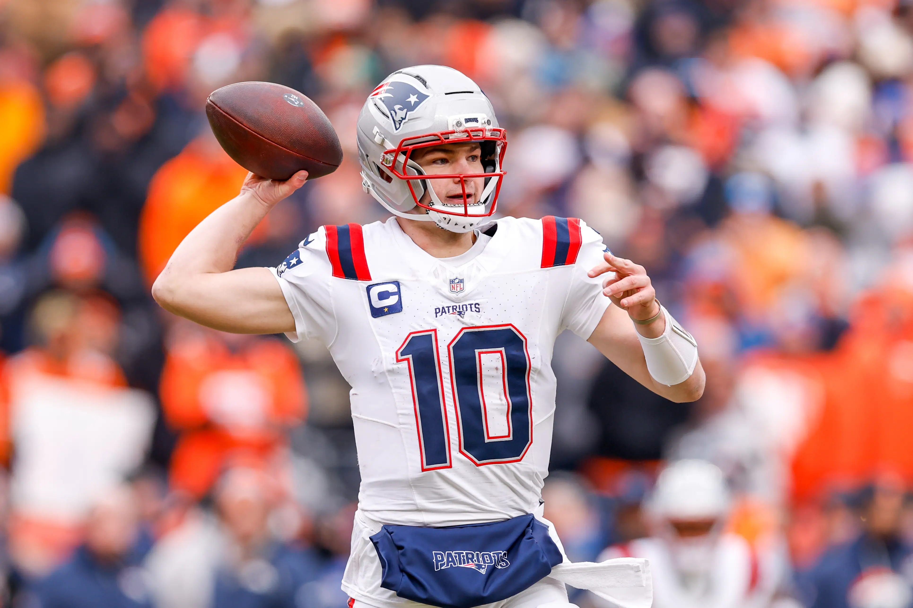 Drake Maye is playing in the 2026 Super Bowl.