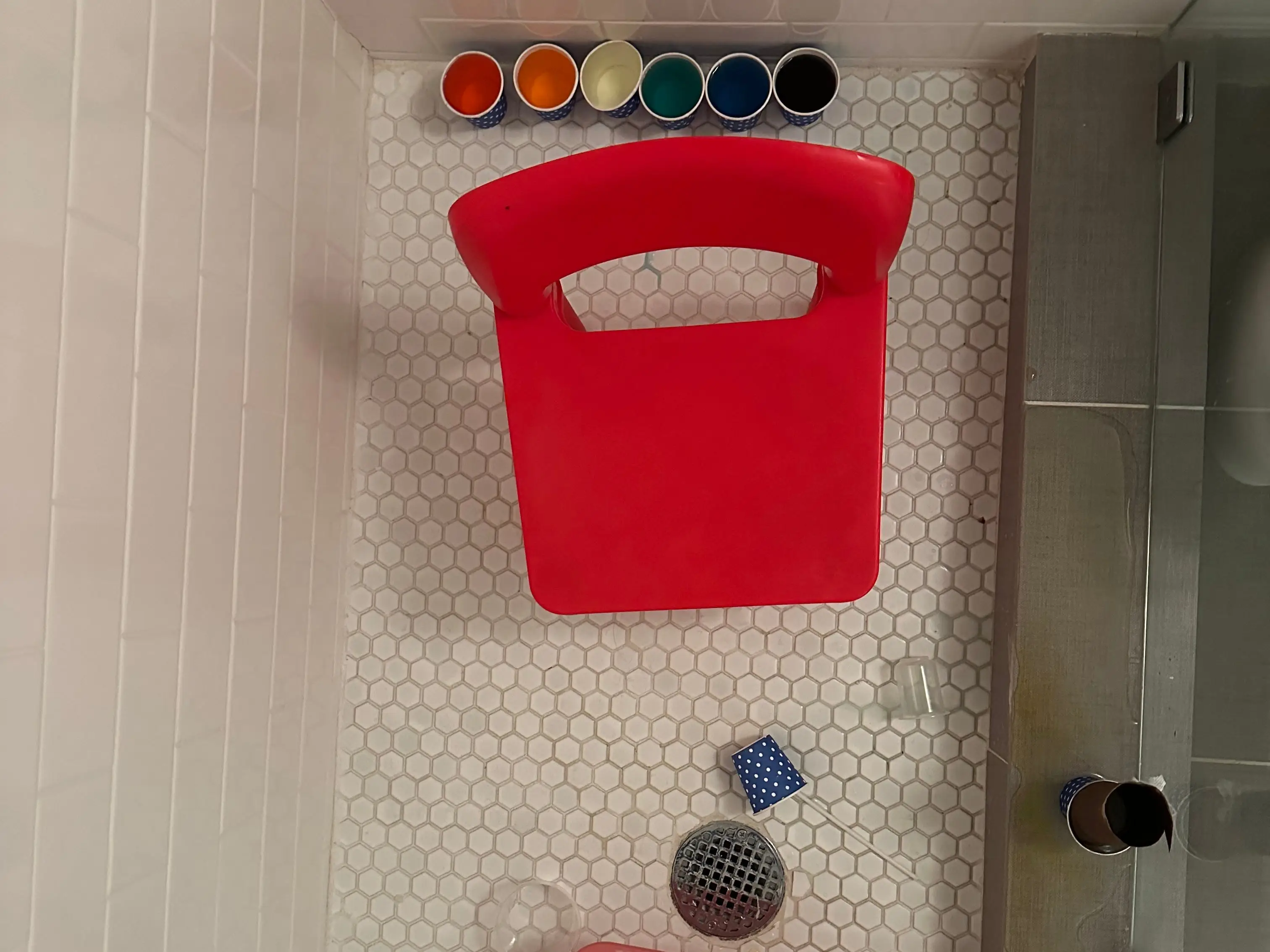 arts and crafts in the shower