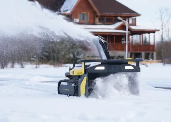 Man uses $4,999 autonomous snow blower to clear his driveway during winter storm: ‘I’m inside sipping a coffee’