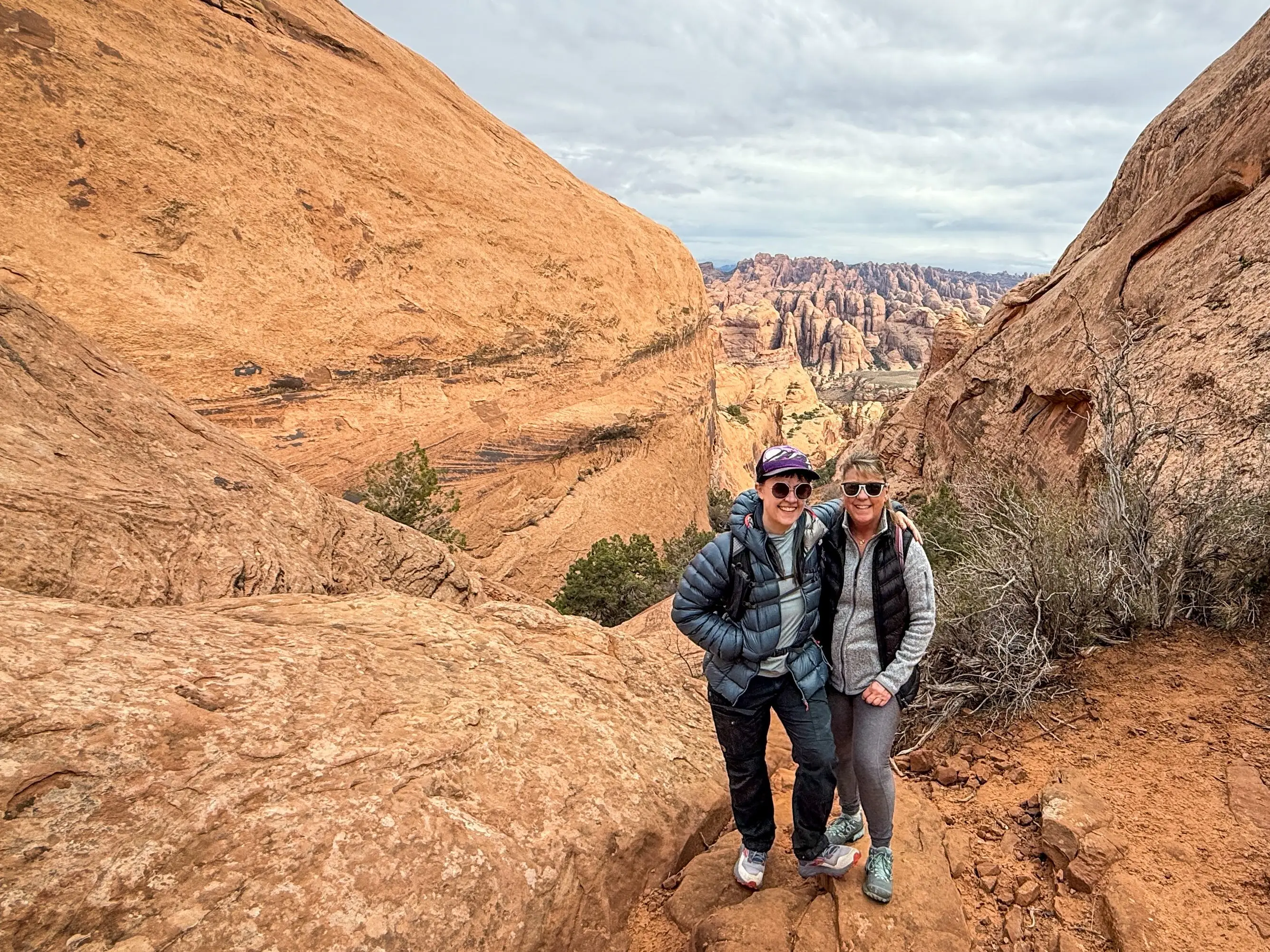 Author and her mom nad Bow and Arrow canyon