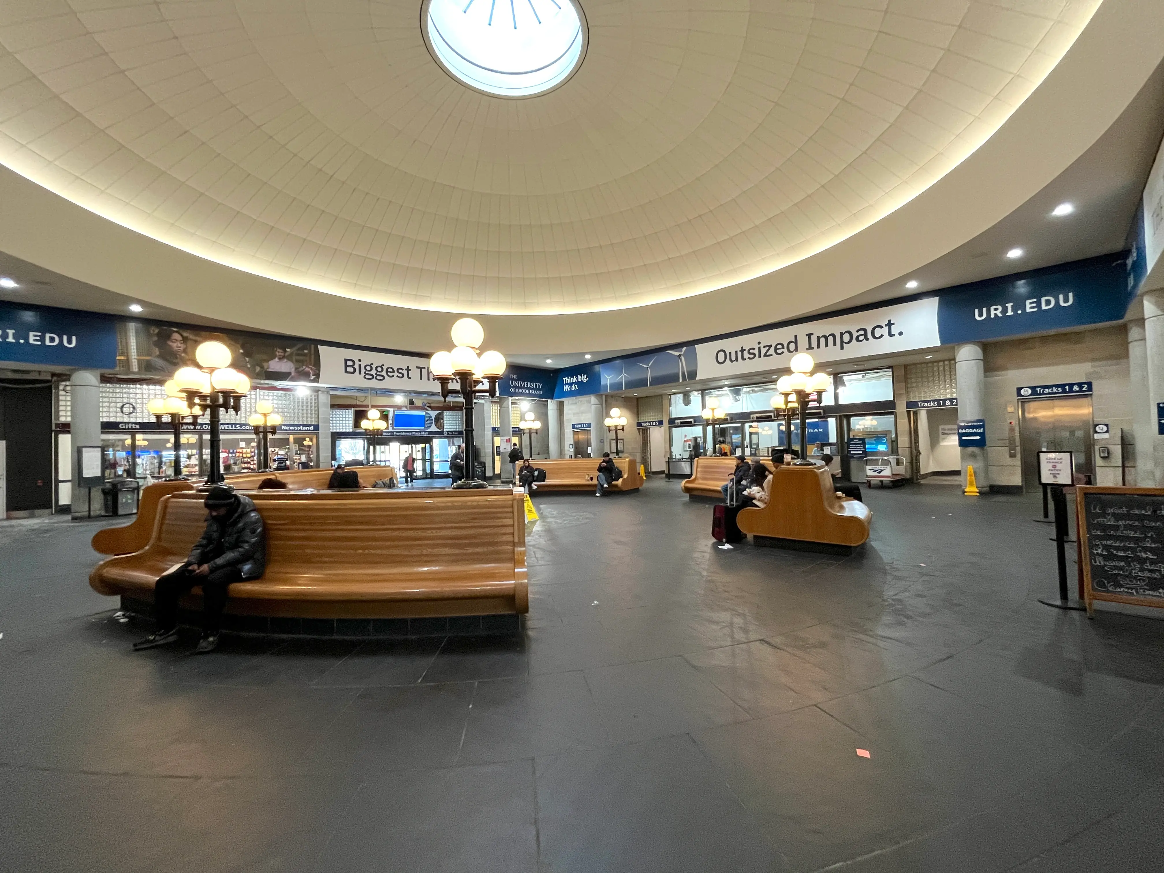 The Amtrak station in Providence, Rhode Island.