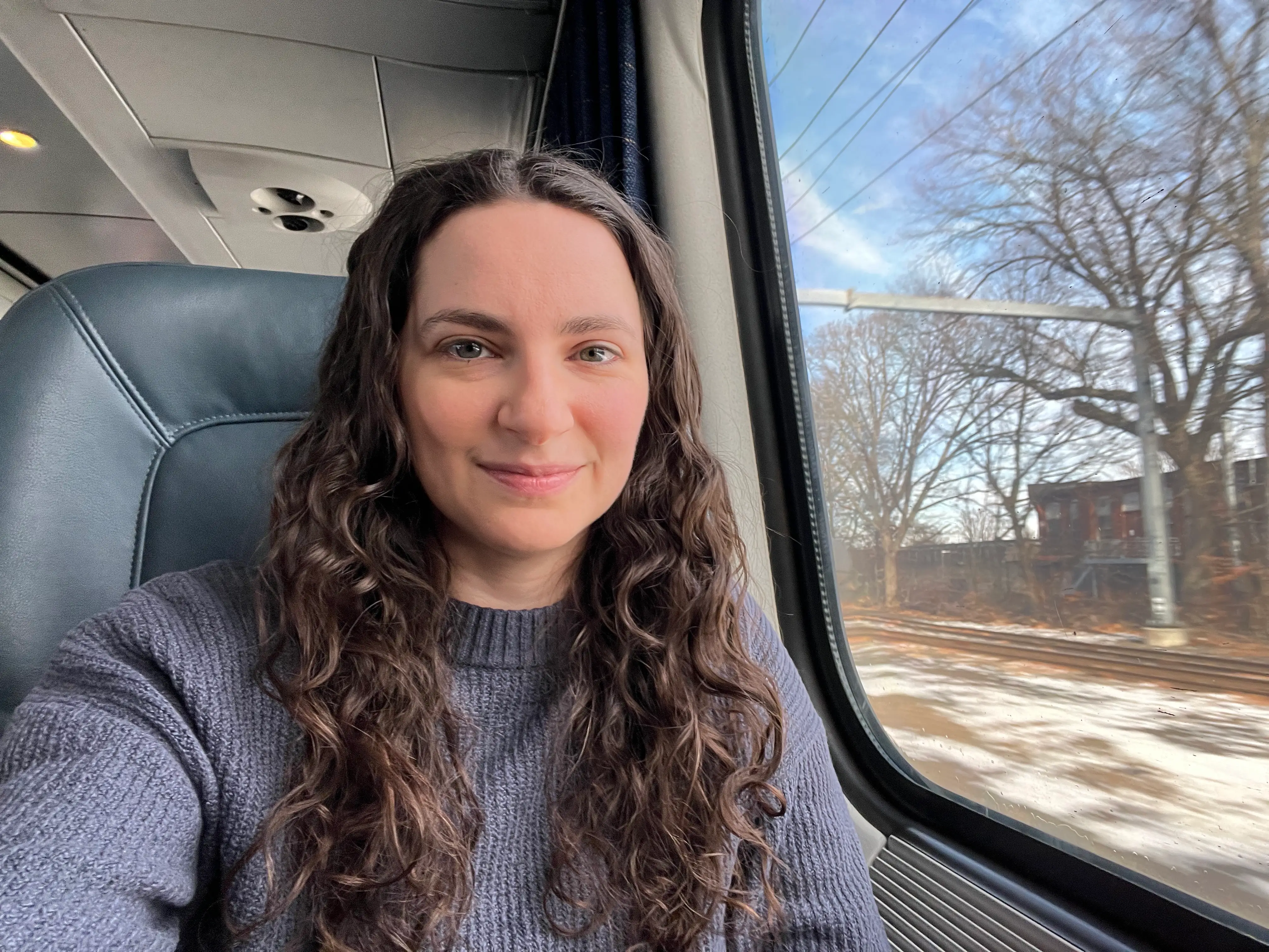 Traveling in business class.