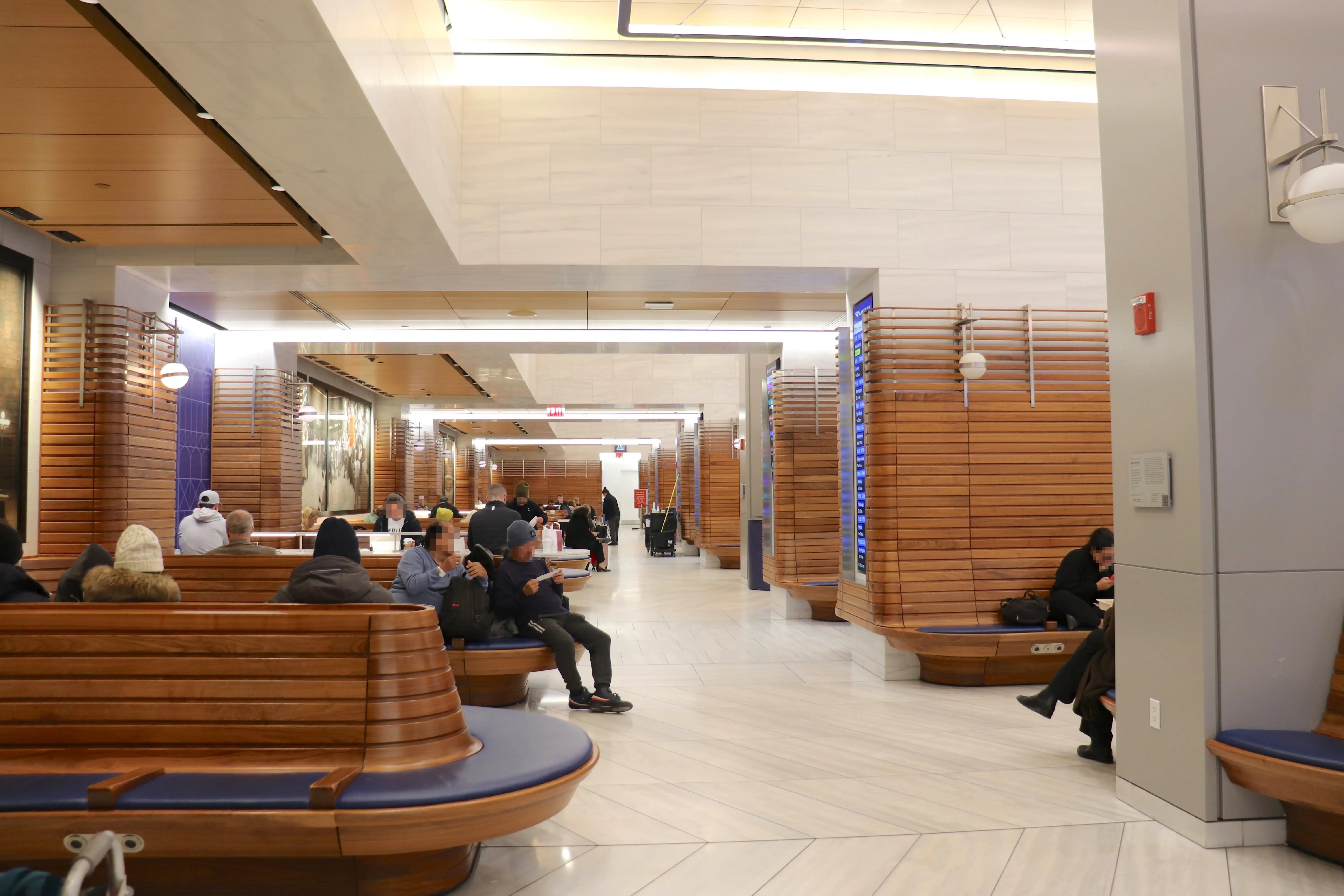 The Amtrak waiting area for ticketed passengers.