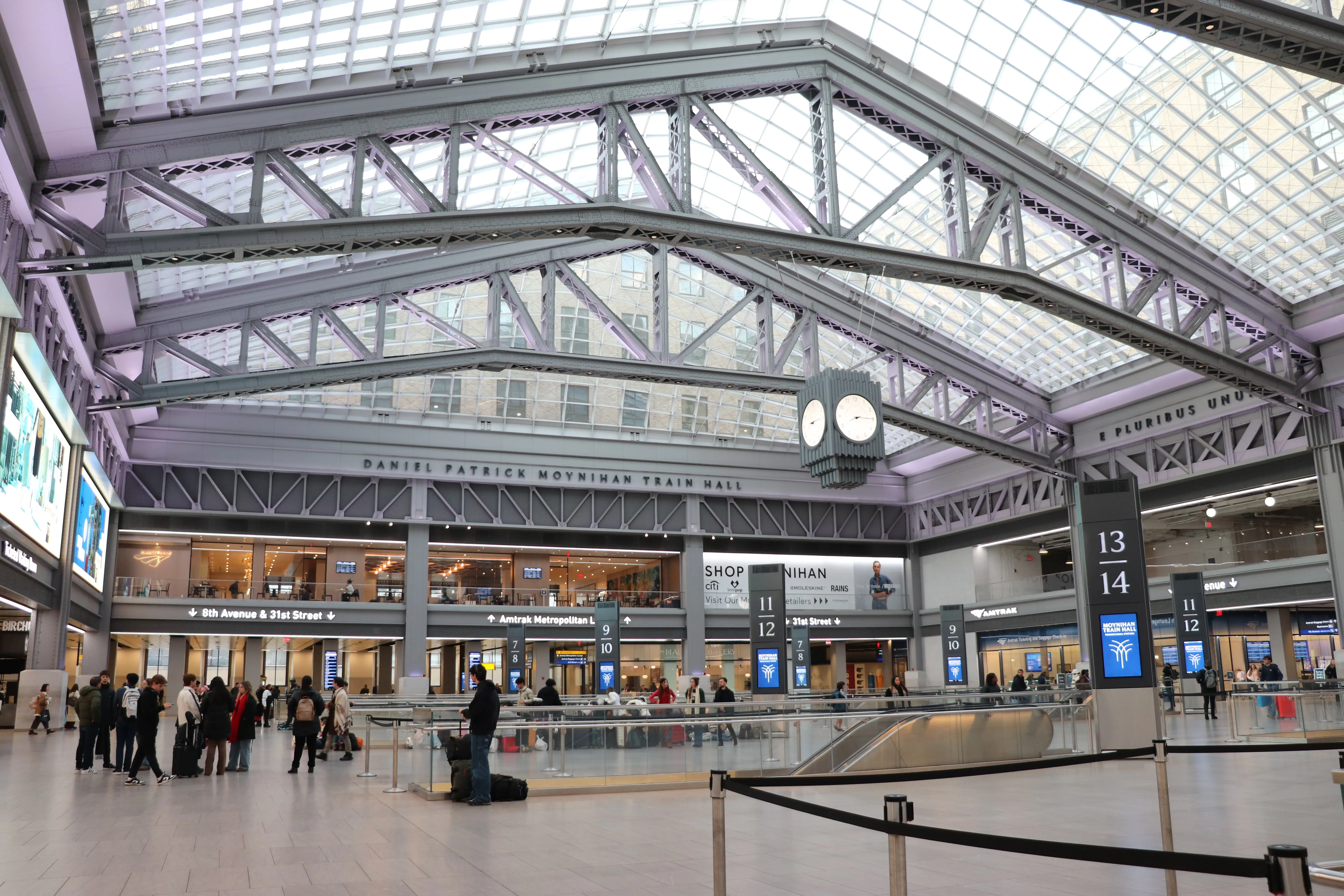 Moynihan Train Hall at Penn Station.