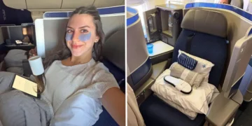 I flew 8 hours in United Polaris business class. The lie-flat seat was comfier than my own bed.