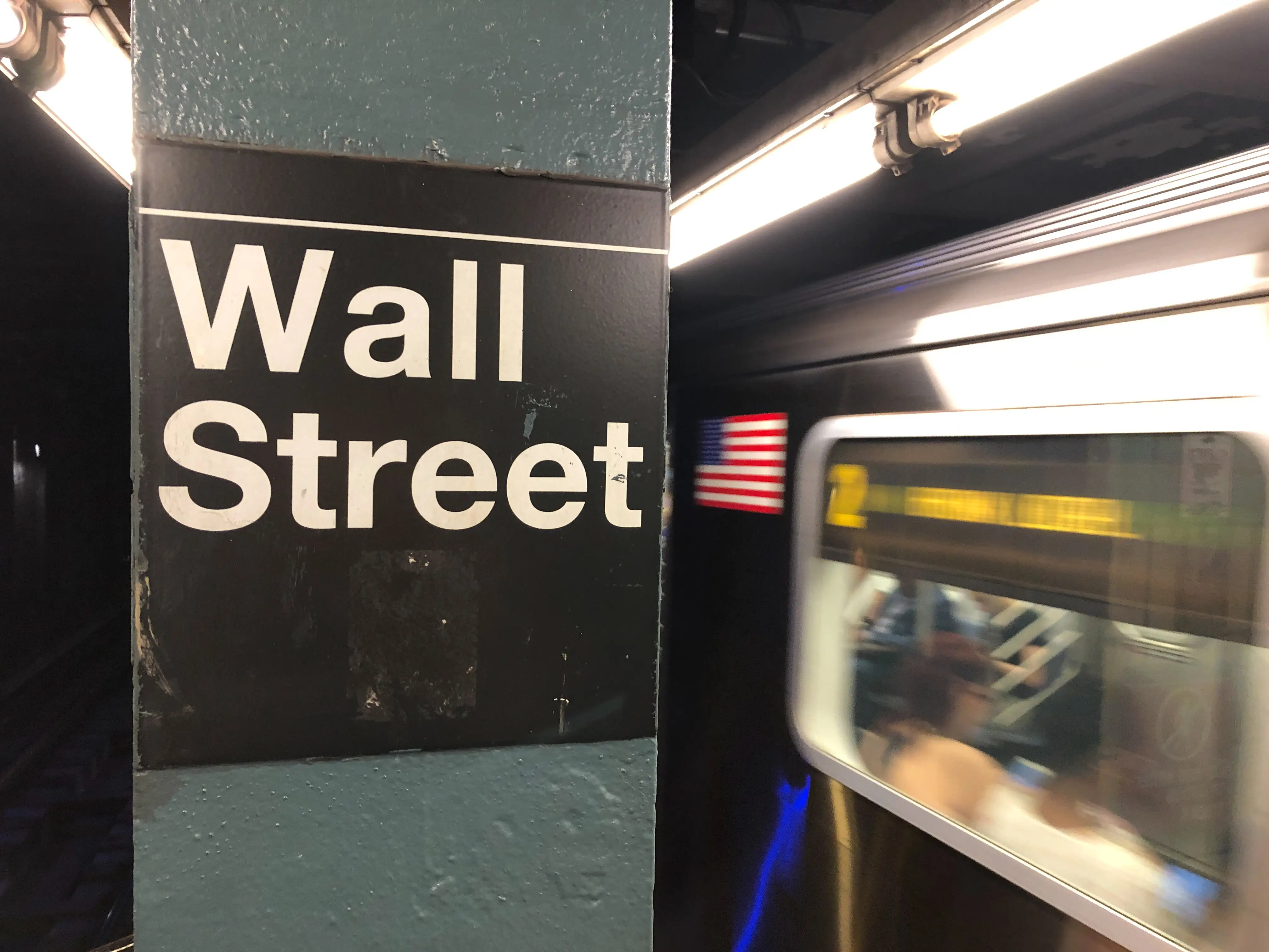Wall Street subway stop