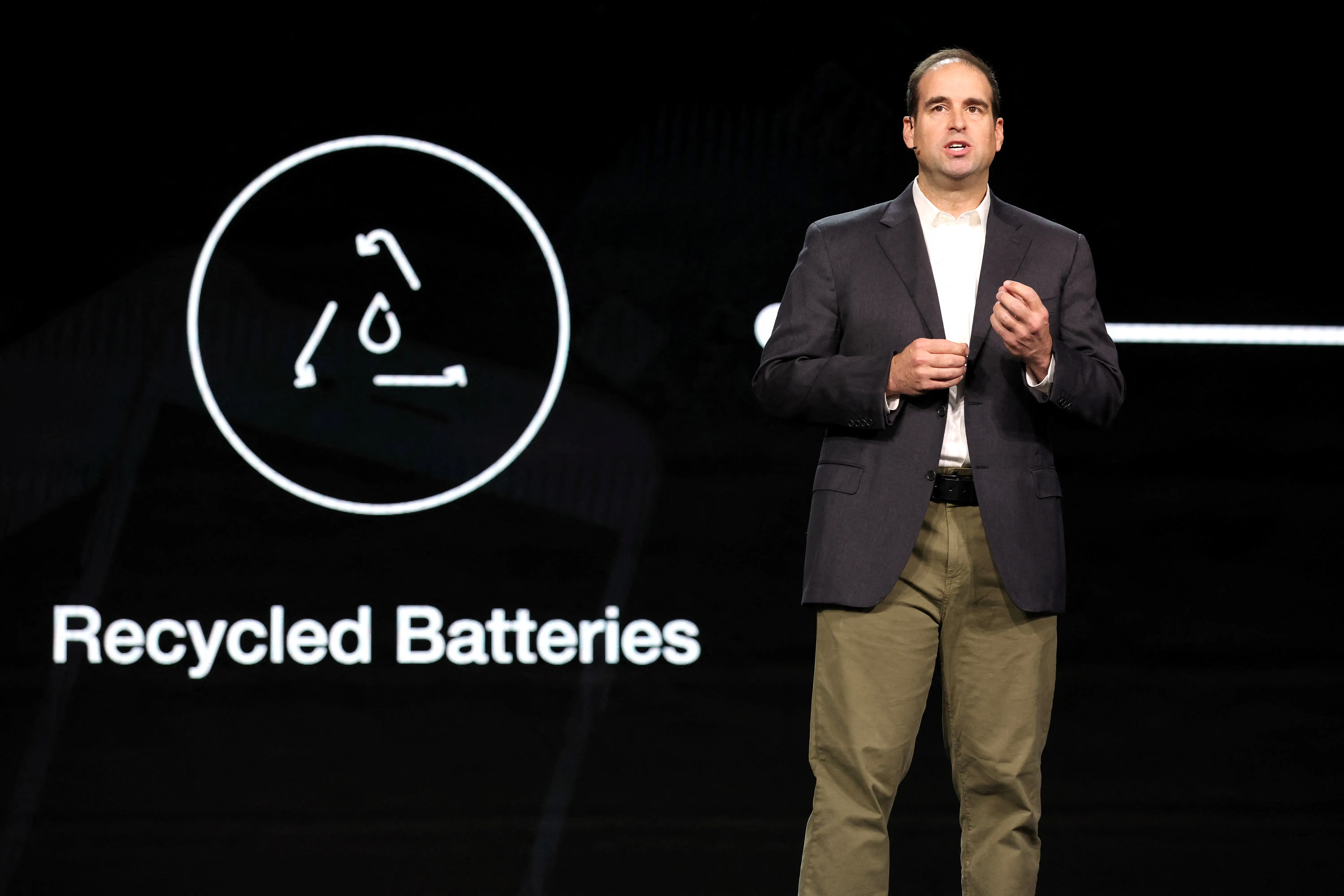 JB Straubel, founder and CEO of Redwood Materials, speaks about battery recycling at CES