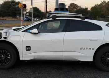 A Waymo vehicle with a human behind the wheel crashed into parked cars in Los Angeles