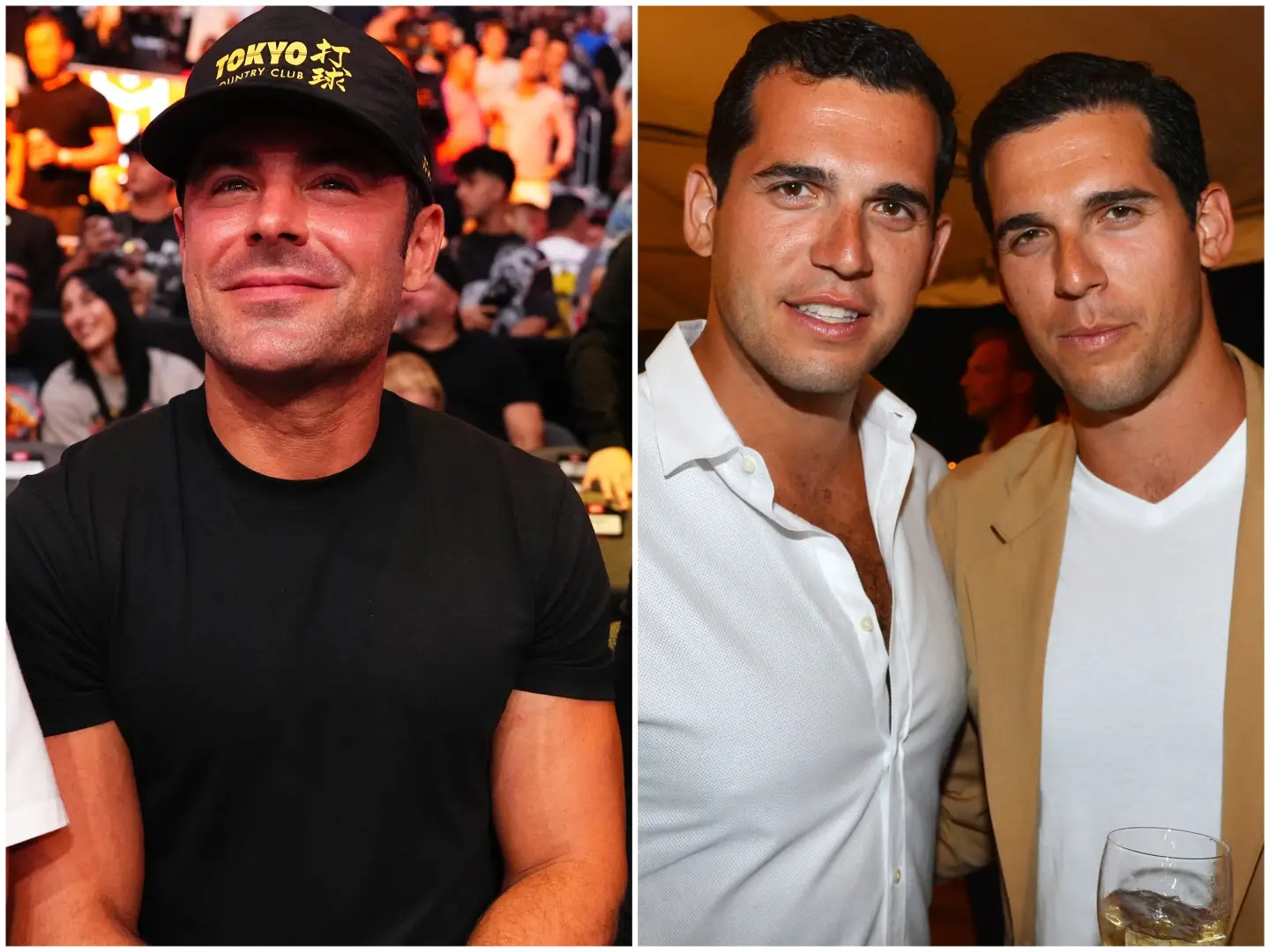 Zac Efron; Alon Alexander and Oren Alexander.