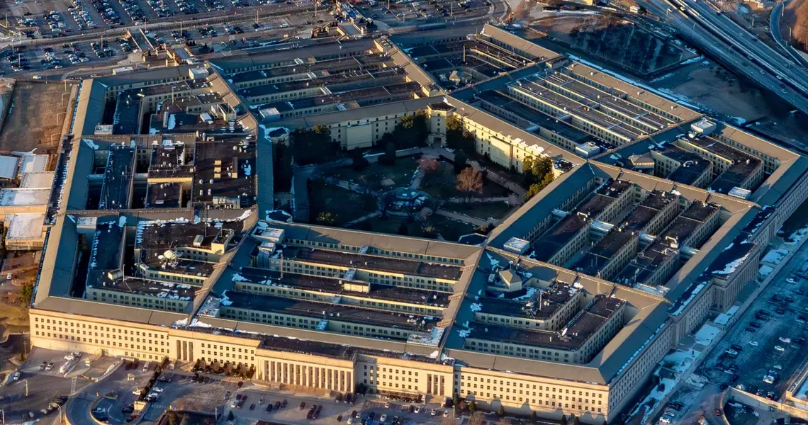 An unusual vending machine selling mystery boxes briefly popped up at the Pentagon. Then it was gone.