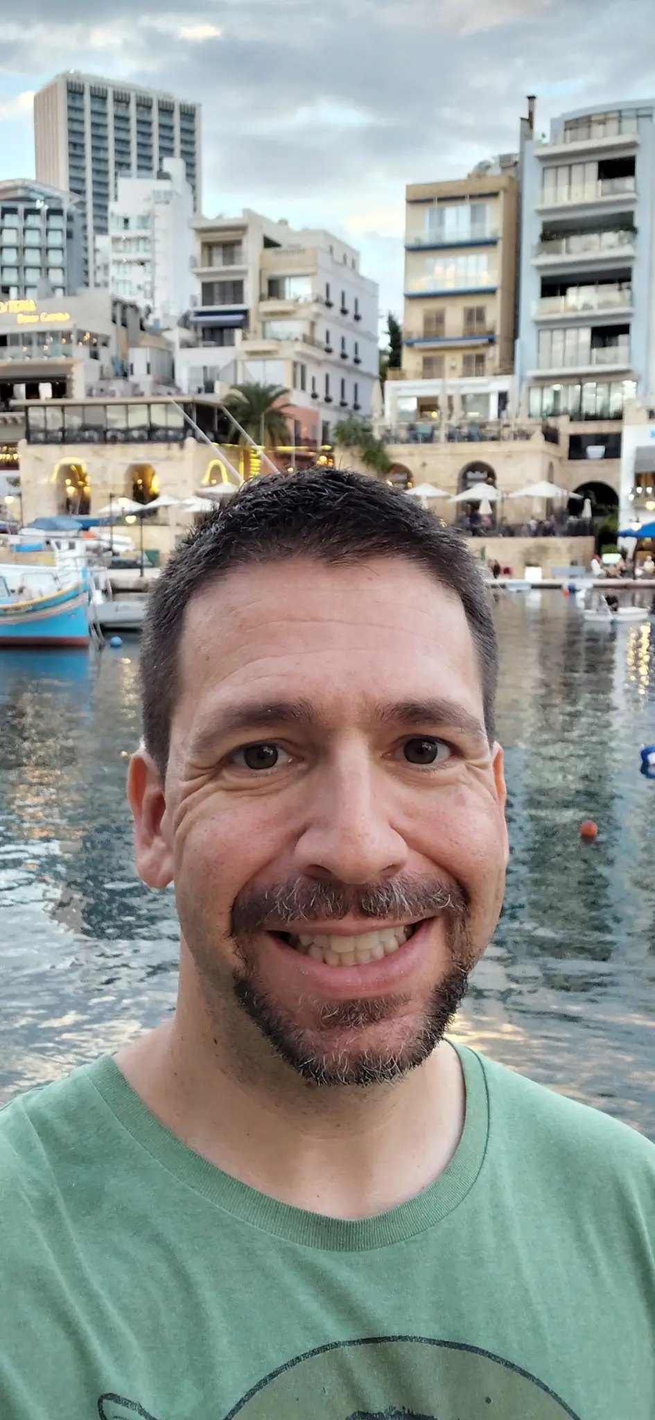A selfie of a man in Malta.