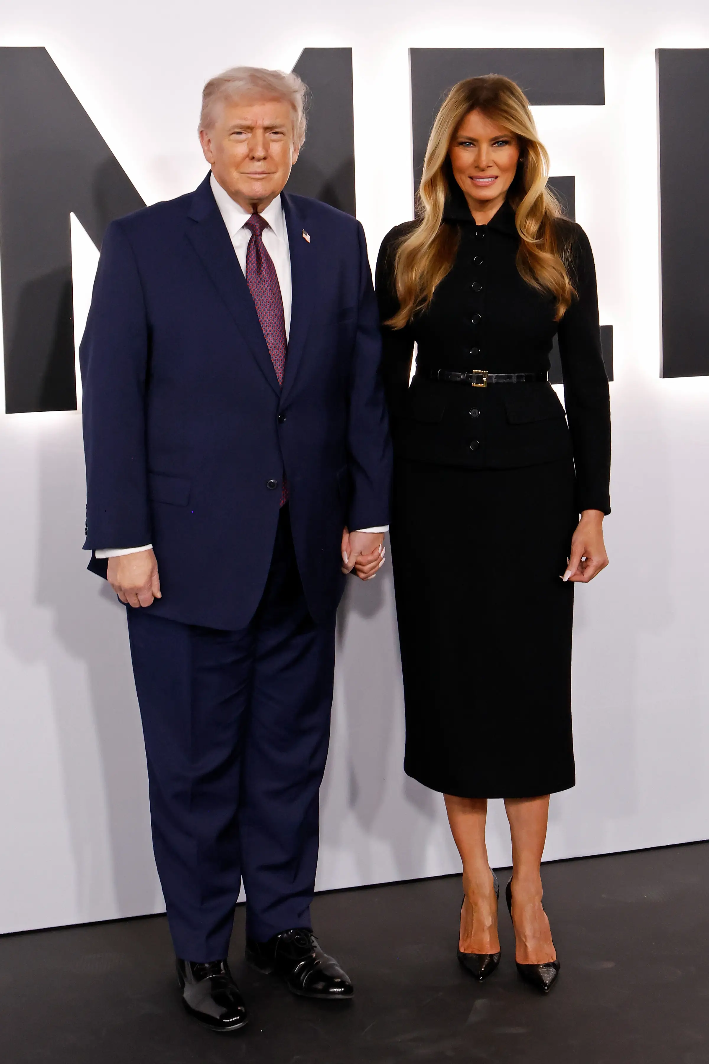 Donald Trump and Melania Trump at the Trump-Kennedy Center for the 
