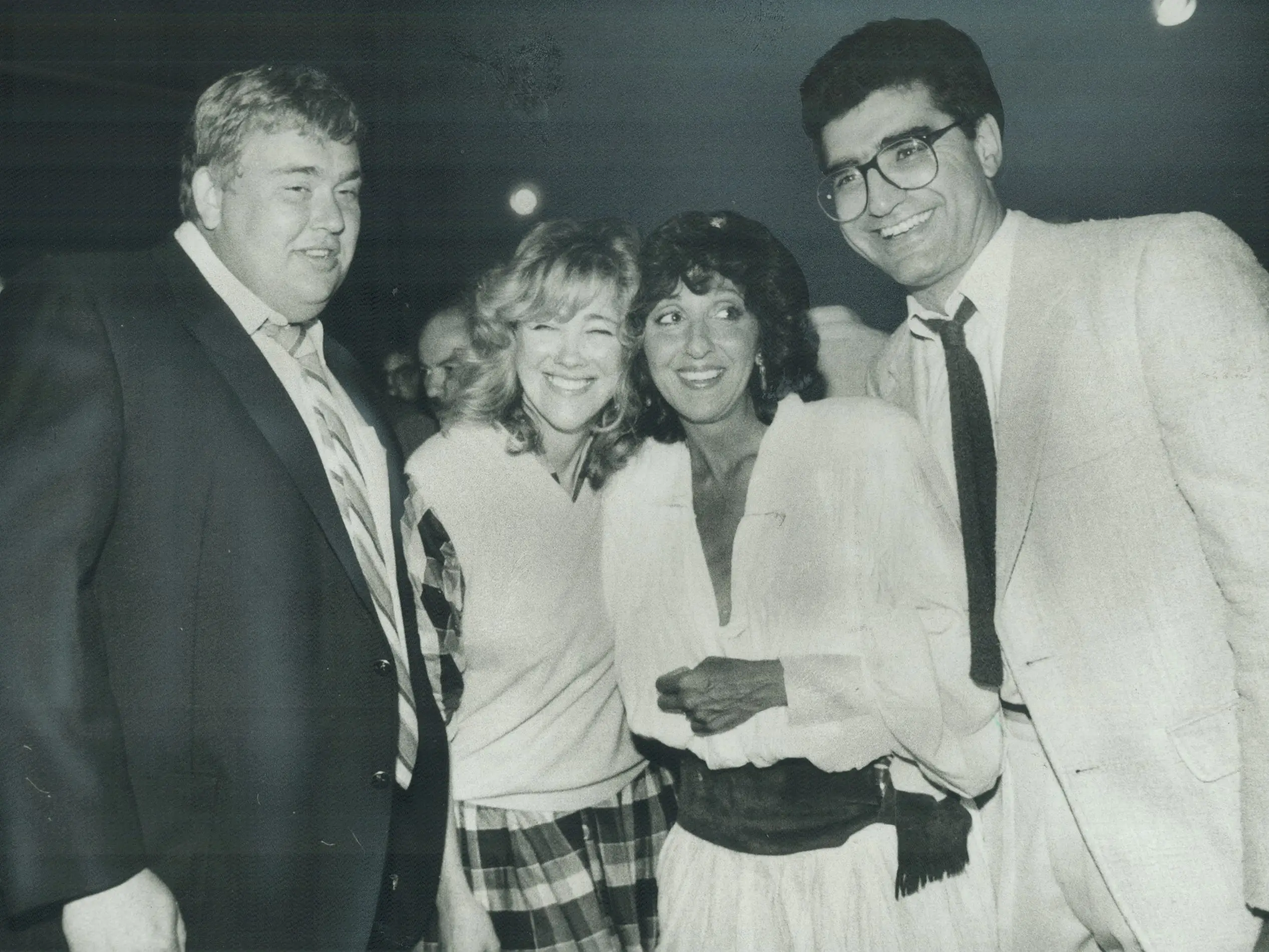 John Candy, Catherine O'Hara, Andrea Martin, and Eugene Levy.