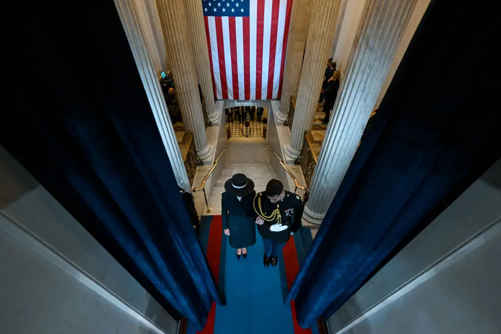 Melania Trump at the Capitol Rotunda.