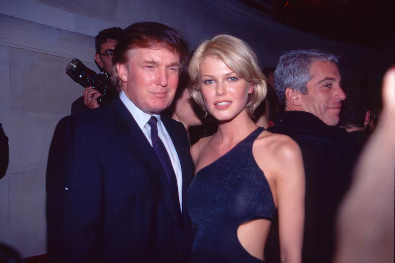 Trump was pictured with Epstein at the Victoria's Secret 