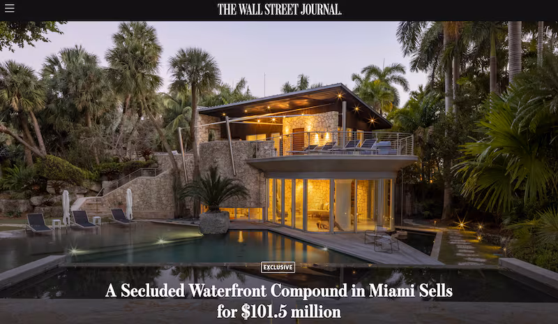 A realistic sculpture of a nude woman seen in a home bought by Larry Page.