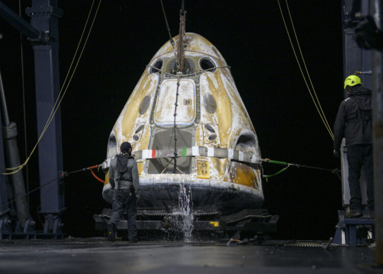 NASA crew splashes down safely after mission cut short over astronaut’s health