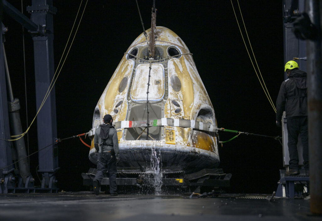 NASA crew splashes down safely after mission cut short over astronaut’s health