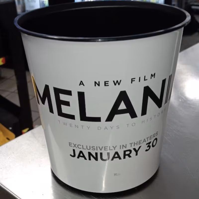 Melania popcorn bucket