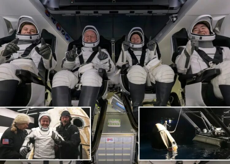 Ailing astronaut returns to Earth early in NASA’s first medical evacuation