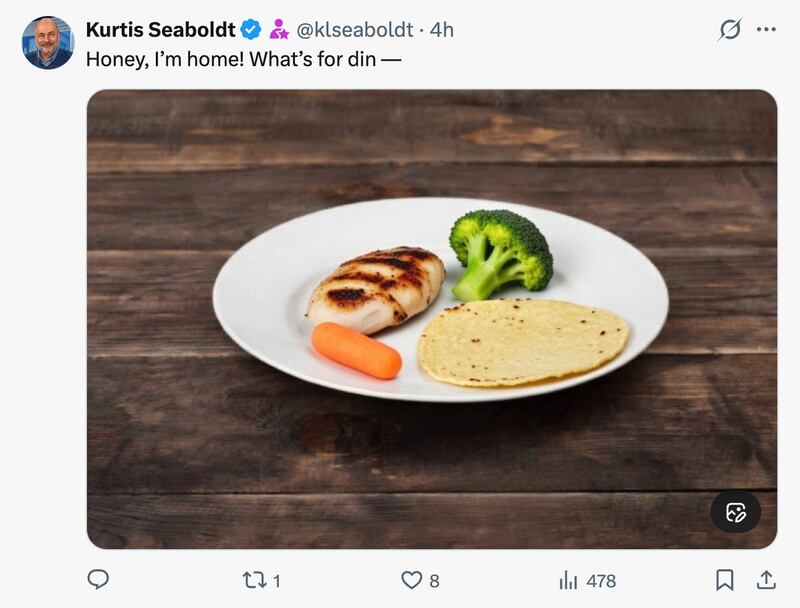 Reaction to Brooke Rollins meal suggestion on X