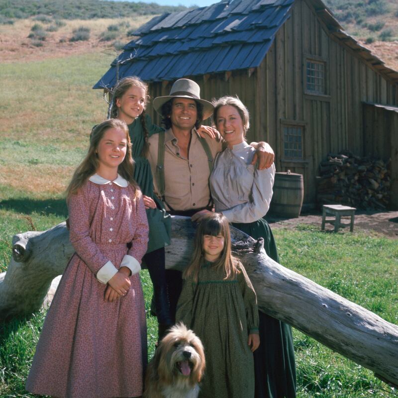 LITTLE HOUSE ON THE PRAIRIE -- Pictured: (clockwise from top left) Melissa Gilbert as Laura Ingalls, Michael Landon as Charles Philip Ingalls, Karen Grassle as Caroline Quiner Holbrook Ingalls, Lindsay/Sidney Greenbush as Carrie Ingalls, Melissa Sue Anderson as Mary Ingalls Kendall  (Photo by NBCU Photo Bank/NBCUniversal via Getty Images via Getty Images)