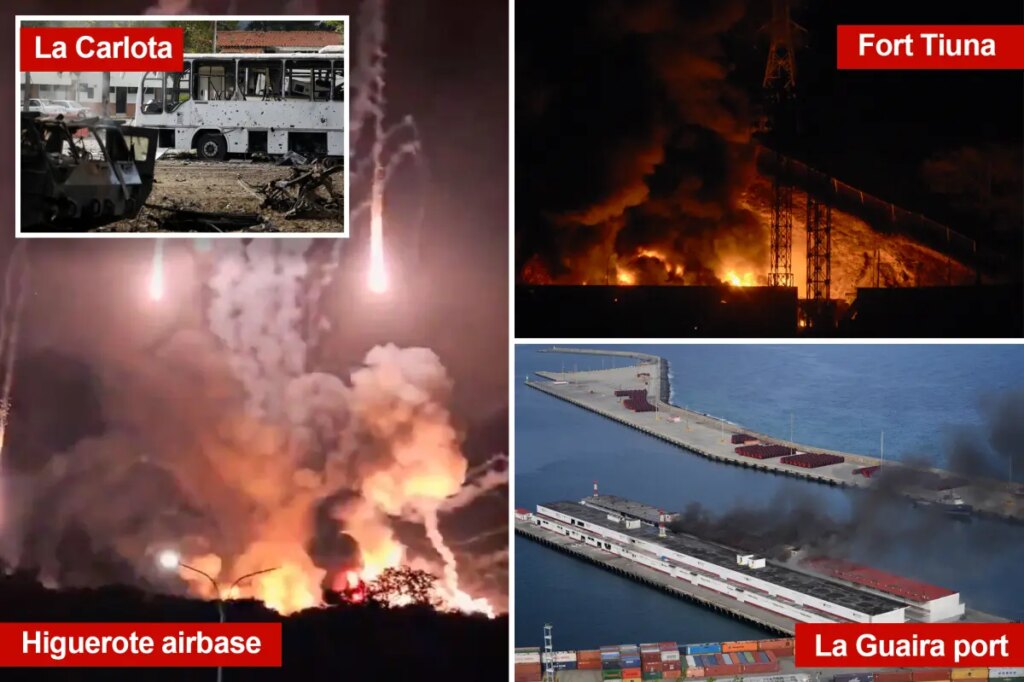 These are 4 confirmed locations in Venezuela targeted by US airstrikes