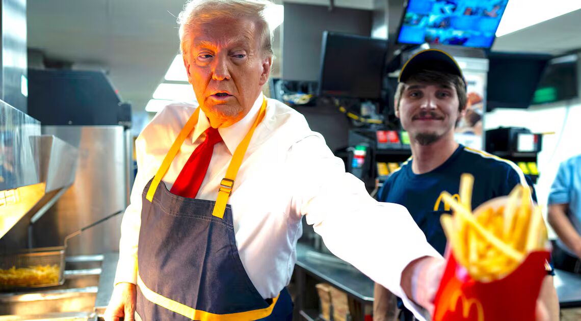 Leavitt Cornered on Trump’s Gross Eating Habits