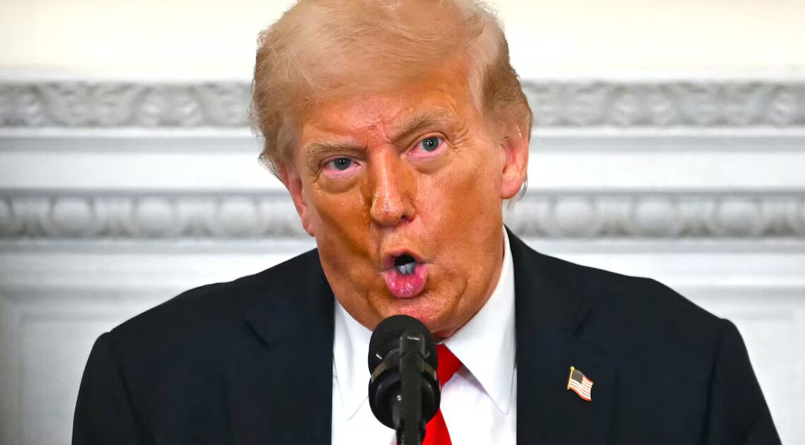 Trump, 79, Rambles About Donuts to Justify His Takeover Plot