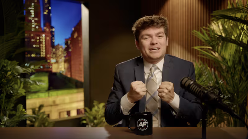 Nick Fuentes on his show