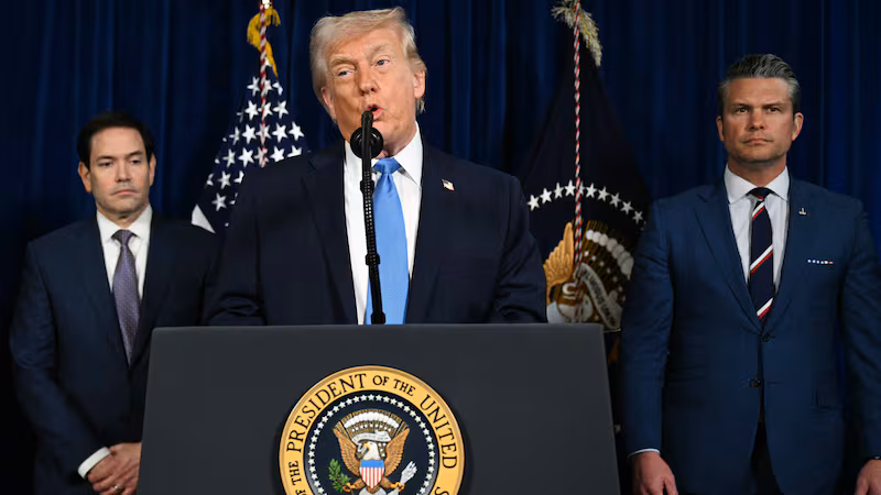 Marco Rubio, Donald Trump and Pete Hegseth