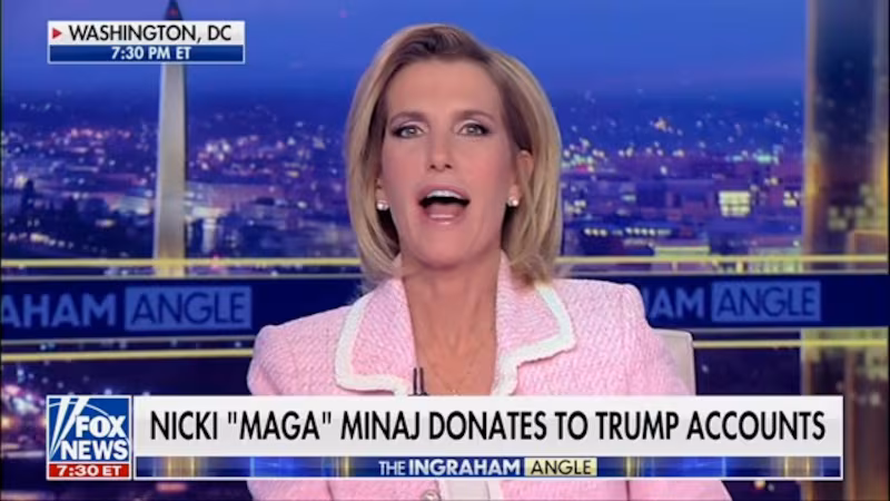 Ingraham after her mistake.