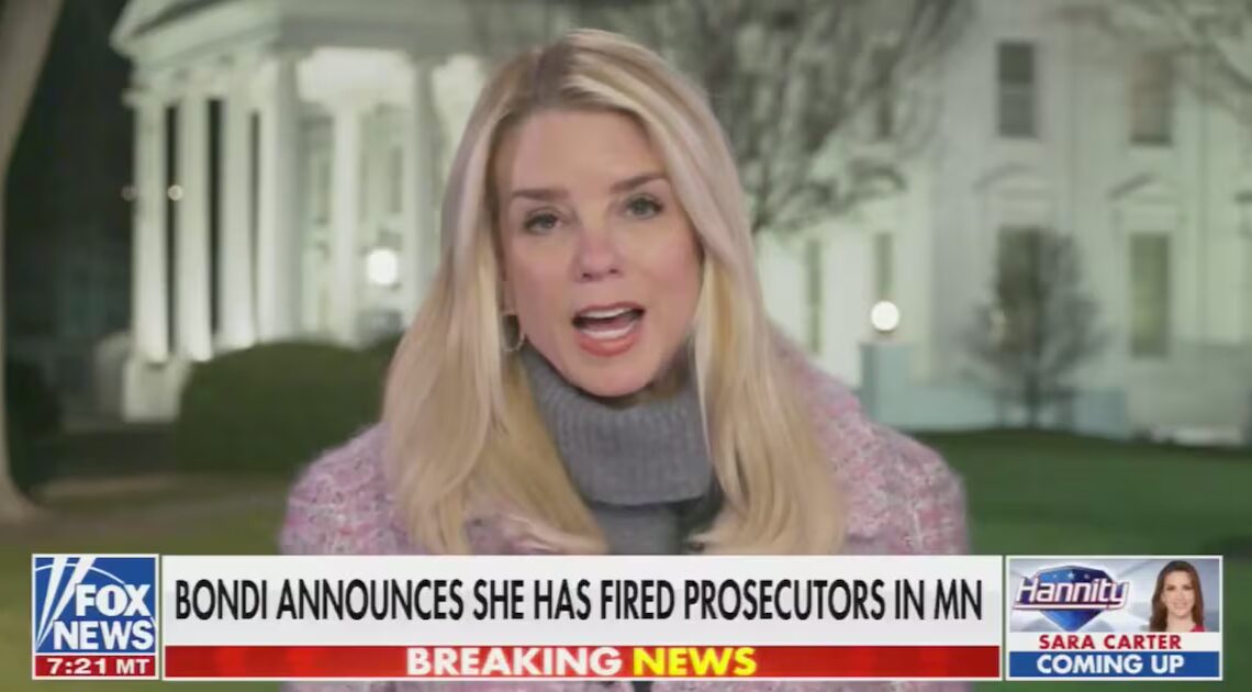 Fuming Bondi Loses It at Prosecutors Quitting Over ICE Killing Probe