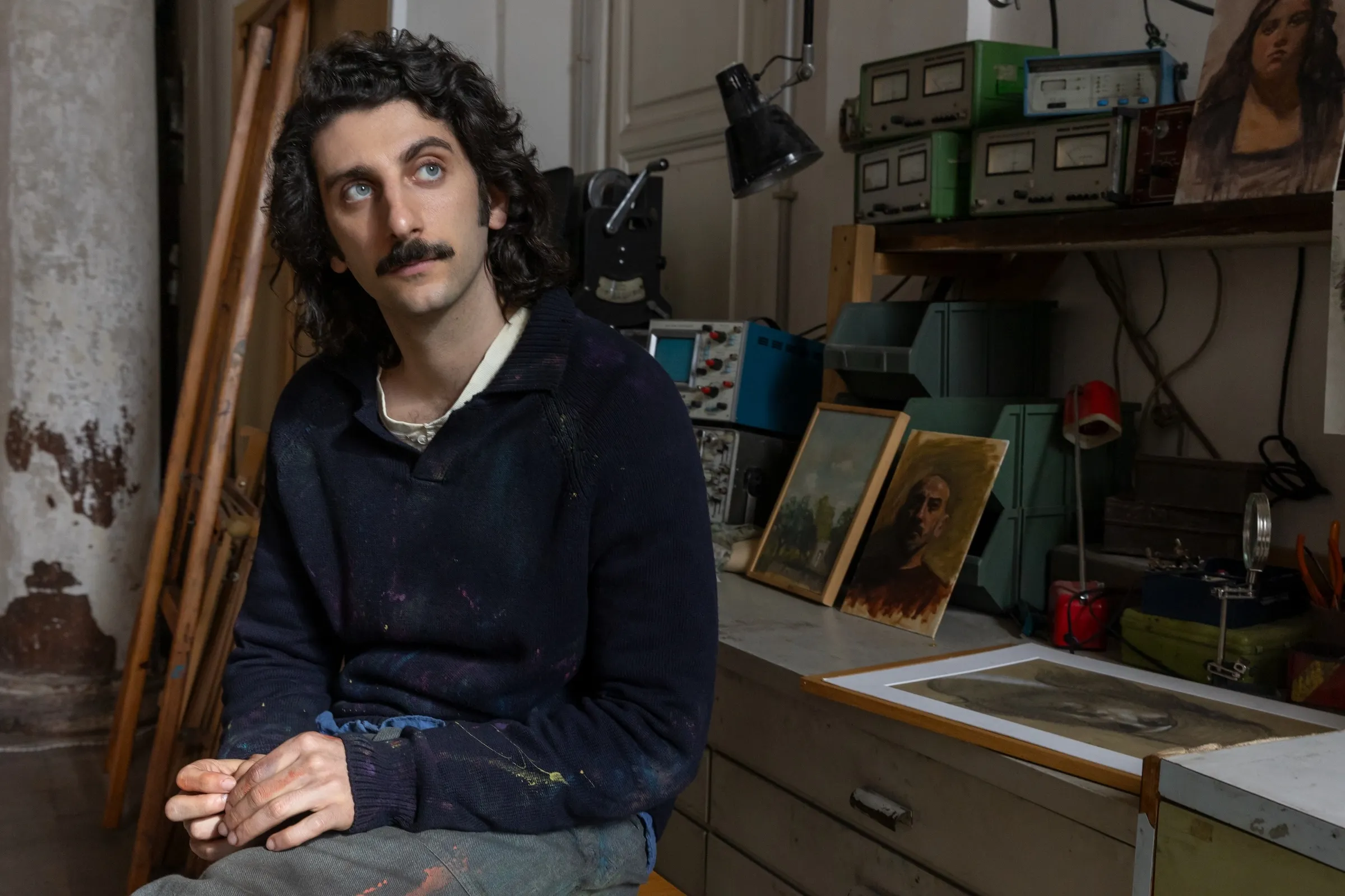 Il Falsario. Pietro Castellitto as Toni in Il Falsario. Cr. Lucia Iuorio/Netflix © 2025