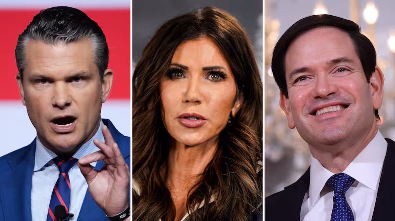 pete hegseth, kristi noem, marco rubio