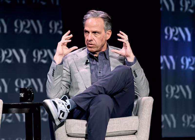 Jake Tapper attends the Jake Tapper And Alex Thompson In Conversation With David Remnick: Original Sin - President Biden's 2024 Campaign at 92NY on May 27, 2025 in New York City.