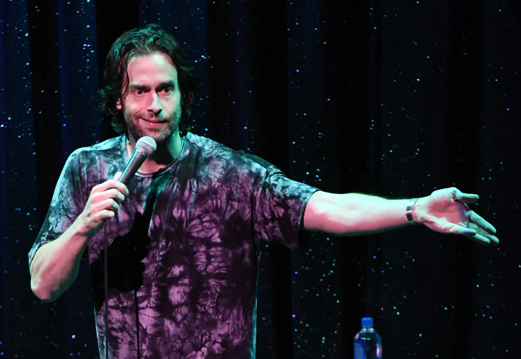 Chris D'Elia performs his stand-up routine at The Mirage Hotel & Casino in Las Vegas, Nevada, on Aug. 25, 2018.